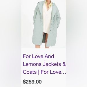 For Love and Lemons Long Puffer